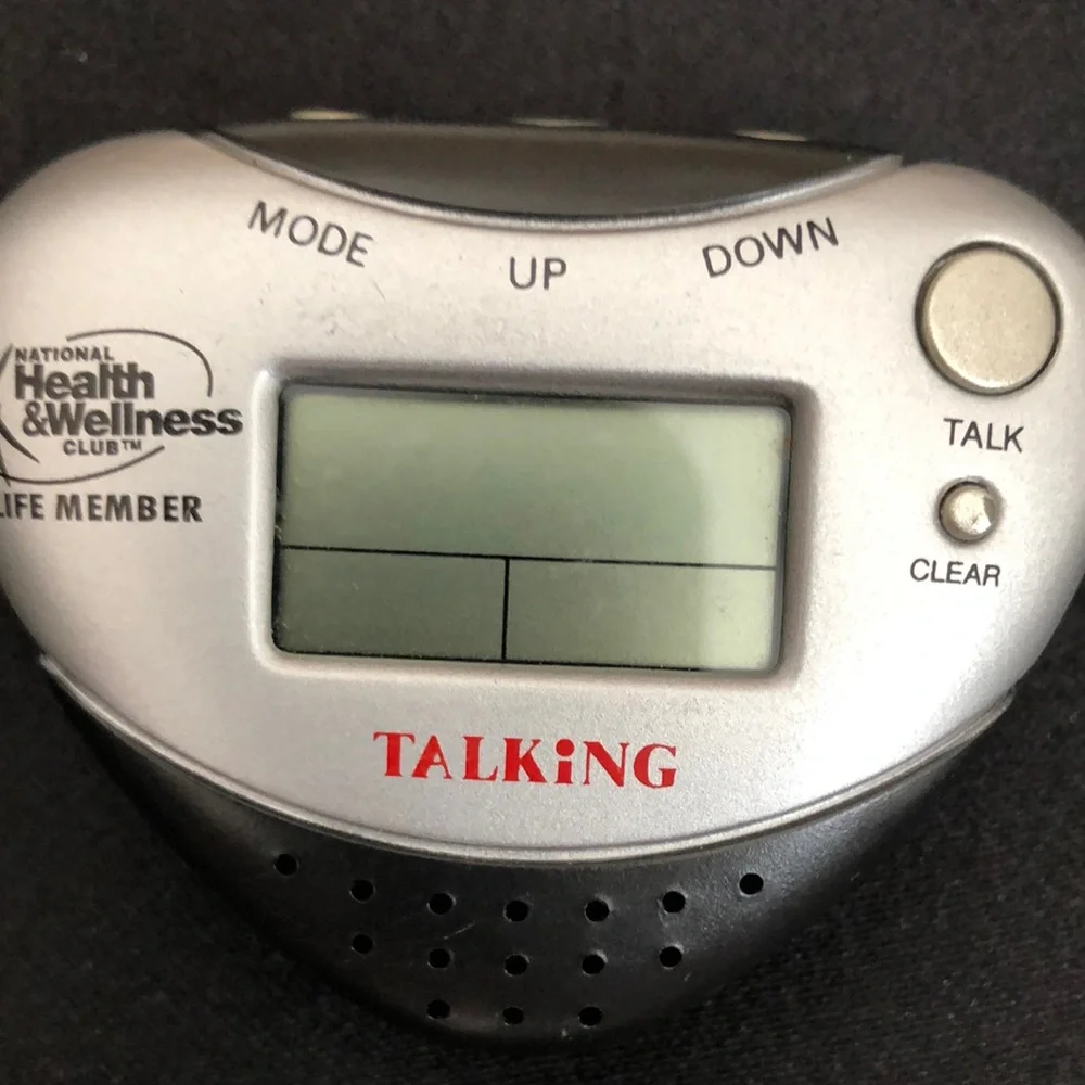 Silver Talking Pedometer